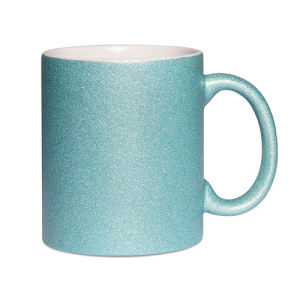 Sublimatie Mok - Mok Sparkle Licht blauw - 11oz (Sublimatie Mok Sparkle)